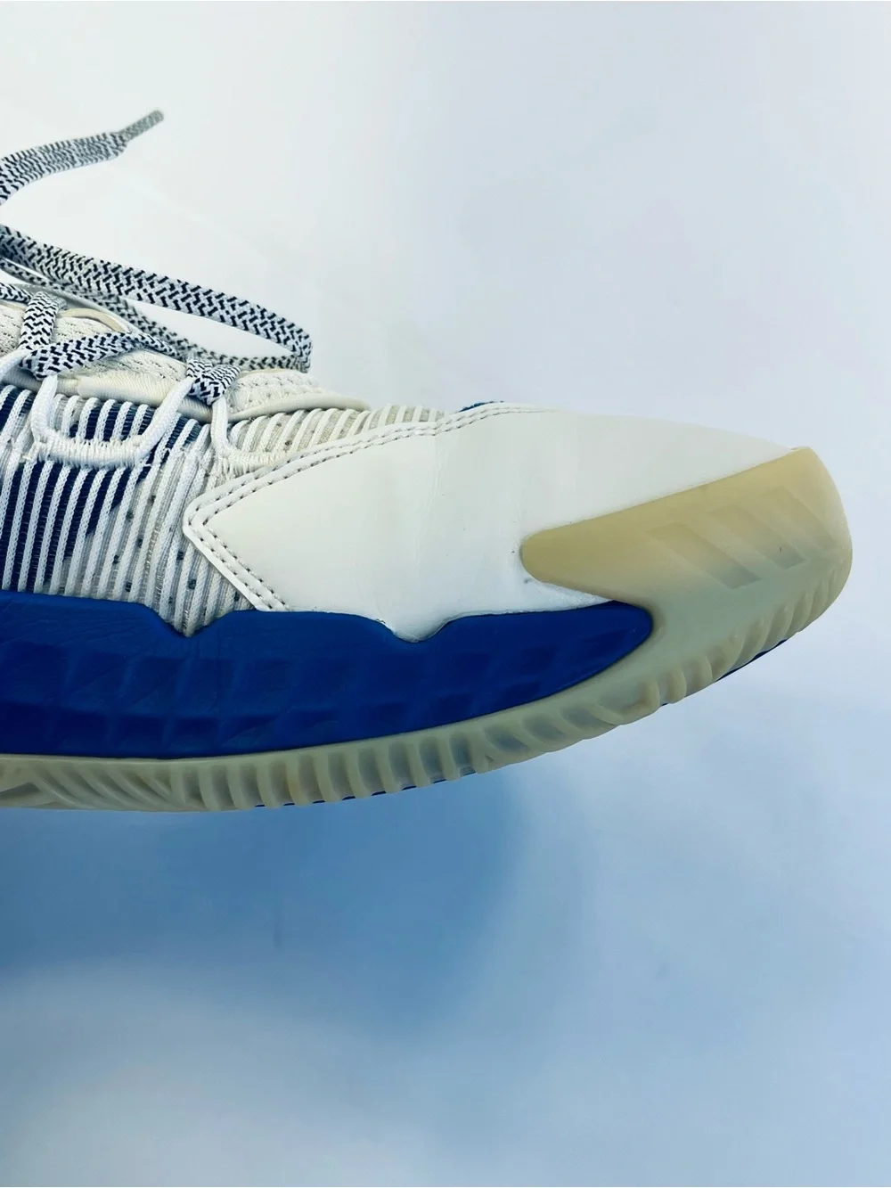 Adidas Boost Light Strike Athletic Shoes #FE9505 White Blue Men’s :10 Sneakers